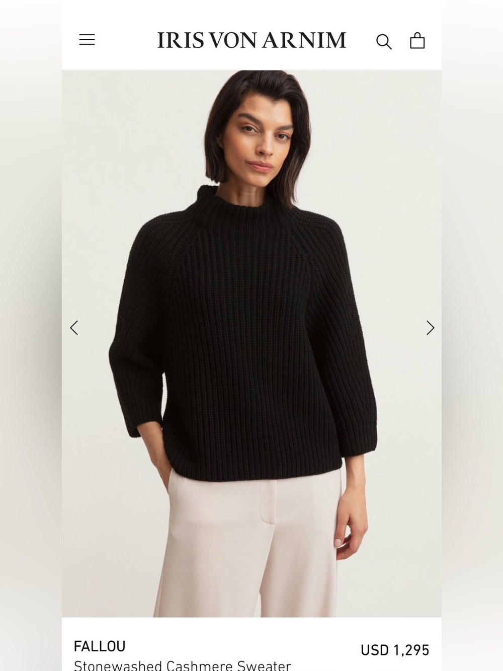 Fallou Stonewashed Cashmere Turtleneck Sweater - Black